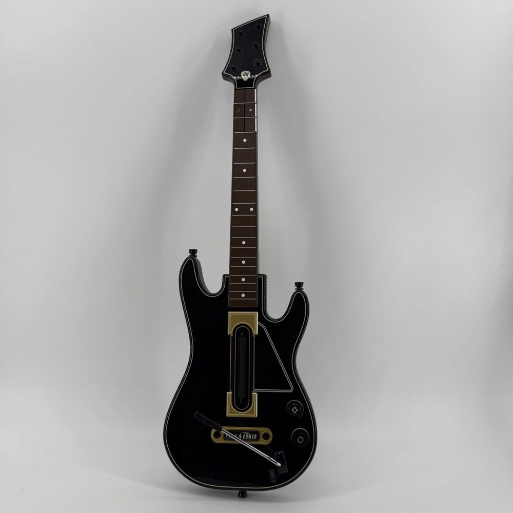Activision Guitar Hero Live Wireless Controller Gold Hero Power Black NO DONGLE
